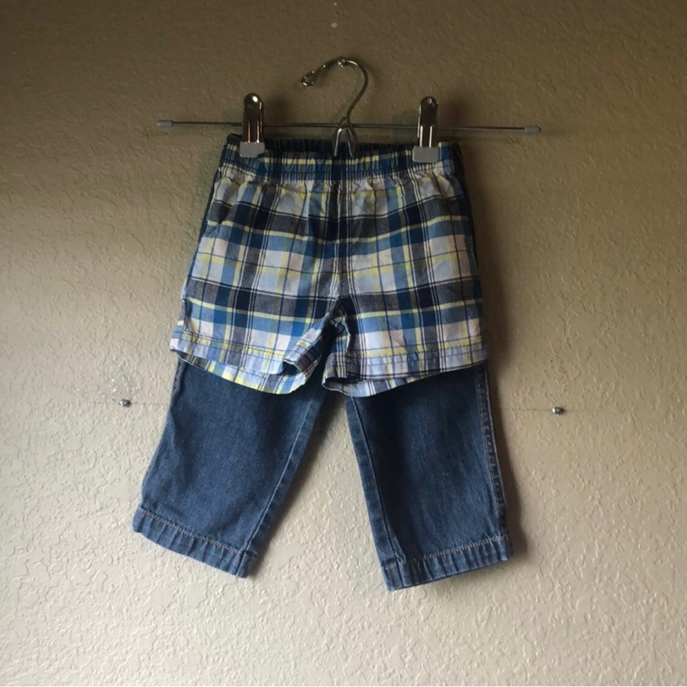 2 Piece Bundle Set Lot Of 2 Baby Boys Clothes Size 9 Months.Shorts & Jeans